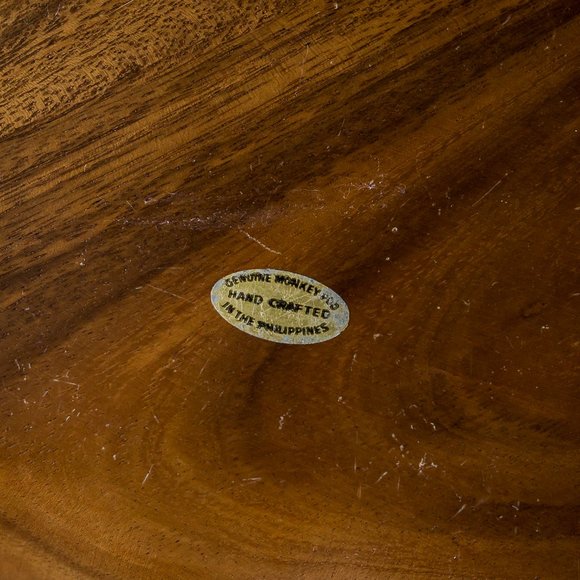 Vintage Monkeypod Leaf tray - Picture 3 of 4